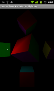 Visual output of Lesson Two.
