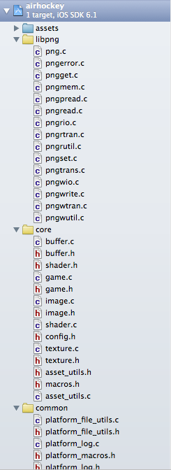 Xcode Project Navigator