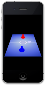 Air Hockey with touch, on iOS